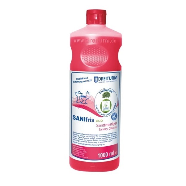 SANIfris ECO – 1 л. - Почистващ препарат за санитарна поддръжка със свеж аромат
