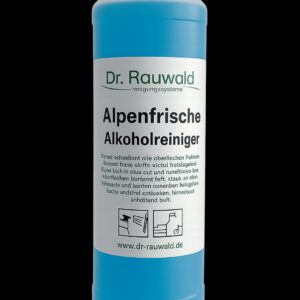 Dr. Rauwald Alpenfrische е универсален почистващ и дезинфекциращ концентрат на алкохолна основа, подходящ за различни твърди повърхности като плотове, подове, дограми и стъкло. Почиства без следи, запазва блясъка и оставя дълготраен свеж аромат. Формулата е без фосфати, с неутрално pH, което го прави безопасен за повърхности и щадящ към кожата.