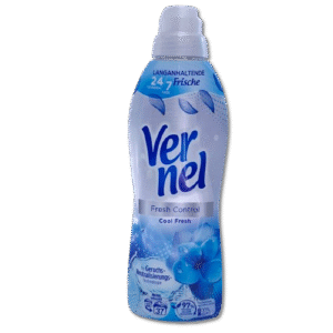 Немски омекотител Vernel Fresh Control Cool Fresh – 37 пранета, 0.814 л